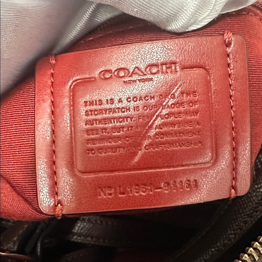 Coach Rowan Satchel Colorblock Deep Scarlet Multi, 2 in 1 Coach Boston style Bag - Picture 17 of 17